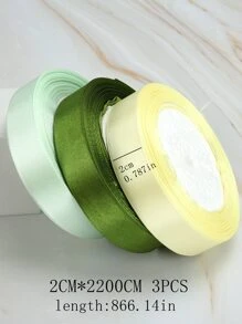 3 cuộn Ruy băng quà tặng rắn - Nhiều màu - Xem 2