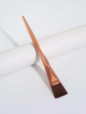 平头粉底刷 1支装 超薄无痕刷 玫瑰金长杆 面膜刷、粉底刷、遮瑕刷、腮红刷、修容刷、腮红刷、古铜粉刷、散粉刷、粉底刷、腮红刷