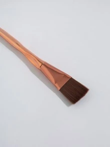 平头粉底刷 1支装 超薄无痕刷 玫瑰金长杆面膜刷、粉底刷、遮瑕刷、腮红刷、修容刷、腮红刷、古铜粉刷、散粉刷、粉底刷、腮红刷、赠品 - 駝色 - 查看 4