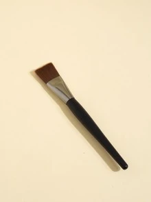 平头粉底刷，1支装，超细无刻度液体刷，黑色咖啡色，长杆，可作面膜刷、粉底刷、遮瑕刷、腮红刷、修容刷、古铜粉刷、散粉刷等。 - 灰色 - 查看 3