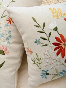 Họa Tiết Hoa Đệm Mà Không Cần Chất Độn, Vải Dệt Hiện Đại Trang Trí Ném Gối Cho Gia Đình - Nhiều màu - Xem 2