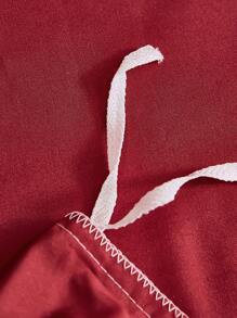 1 Thêu Chi Tiết Túi Đựng Chăn Màn, Hiện Đại Microfiber Chăn Ga Gối Túi Đựng Chăn Màn Cho Gia Đình - Màu Đỏ Sâu - Xem 7