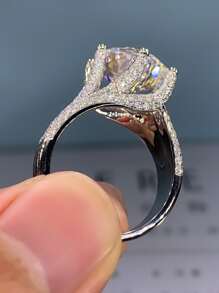 Anillo zirconia cúbica