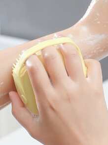 Bàn chải tắm silicon 1pc - Màu vàng - Xem 3