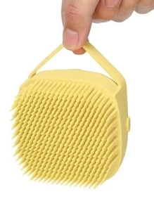 Bàn chải tắm silicon 1pc - Màu vàng - Xem 4