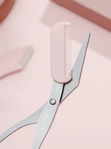 2入組修眉刀和剪刀帶梳子套裝,眉剪適合女士修眉刀剪刀帶梳子眉毛塑形切梳子剪刀防滑指夾除毛美妝配件適合男士女士 - 彩色 - 查看 2