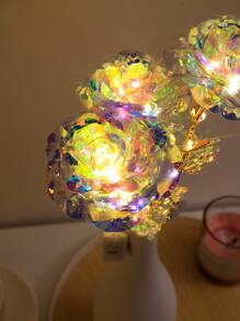 1 pieza Luz de la decoración con diseño de flor