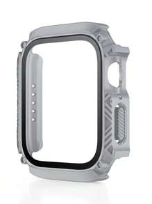 Coque 2 en 1 waterproof anti-collision & Film de protection d'écran compatible avec Apple Watch