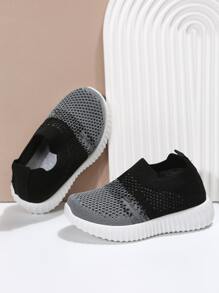 男童雙色透氣跑鞋運動型戶外運動鞋