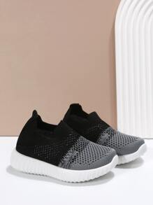 男童雙色透氣跑鞋運動型戶外運動鞋