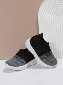 男童雙色透氣跑鞋運動型戶外運動鞋