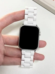 1pc Plain PMMA Watchband Compatible With Apple Watch - Multicolor - View 4