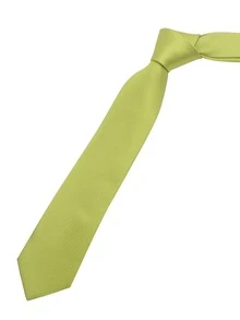 ZONFAZ 1pc Men 6cm Solid Color Small Grid Business Fashion All-Match Slim Polyester Necktie Suitable For Work, Daily Wear And Wedding Celebrations - Green - View 3