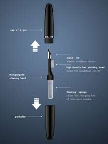 耳機清潔筆 - 黑色 - 查看 5