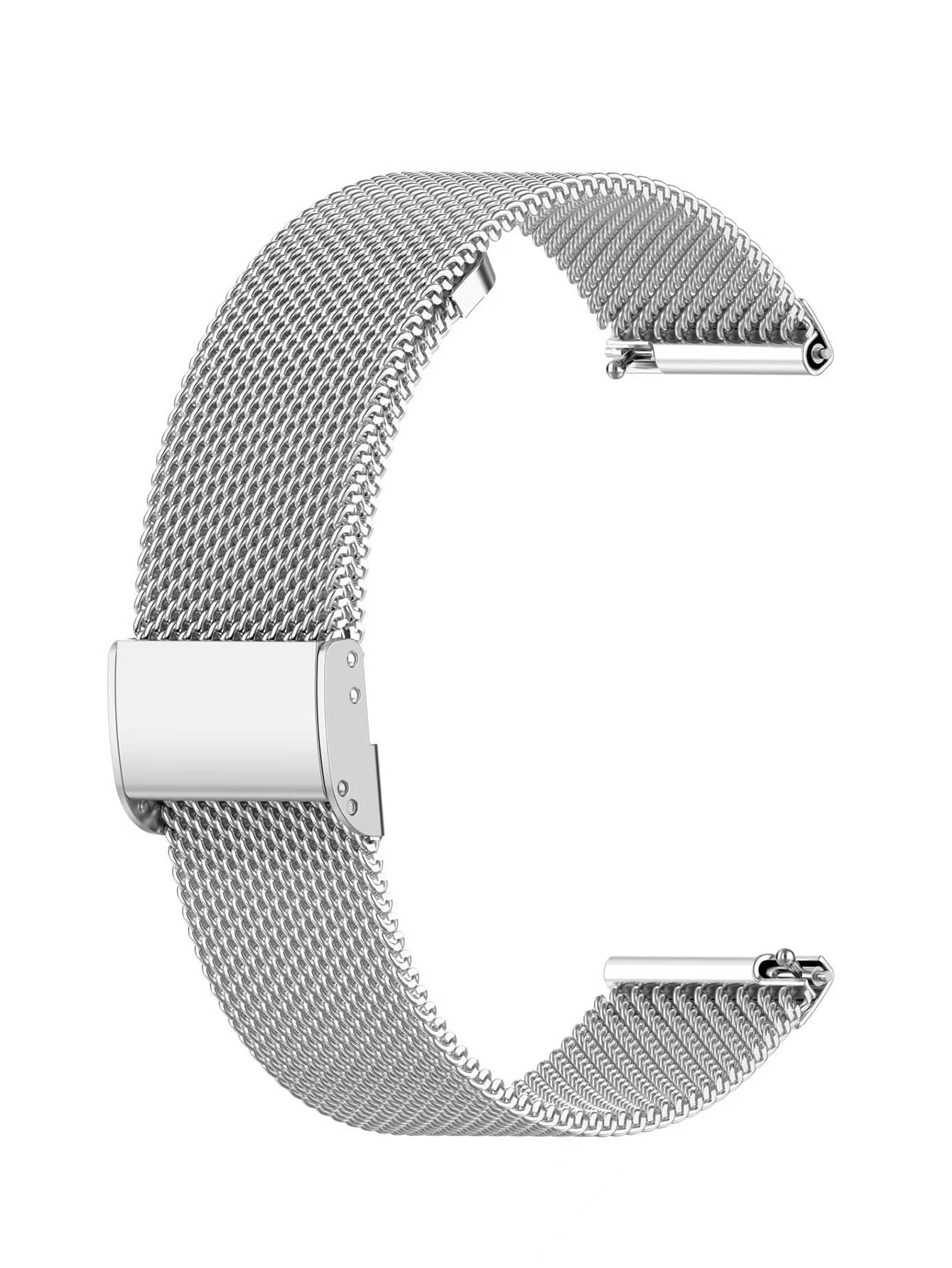 1入組不銹鋼通用智能錶帶 - 銀色 - 查看 1