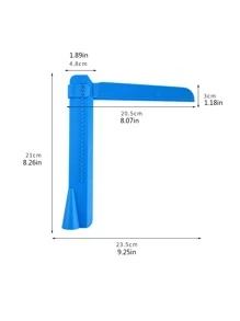 1set Adjustable PP Icing Spatula, Minimalist Blue Offset Spatula For Kitchen - Blue - View 3