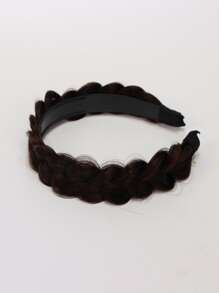 1入組女士編織細節假髮裝飾時尚髮箍適用於頭髮裝飾用品