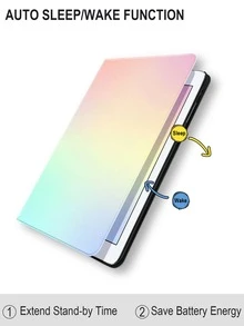 Funda compatible con iPad de ombré - Multicolor - Ver 4