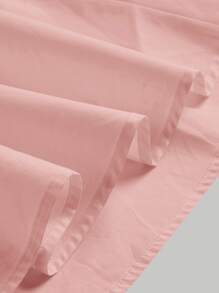 SHEIN MOD Solid Button Front Shirt Dress - Baby Pink - View 3