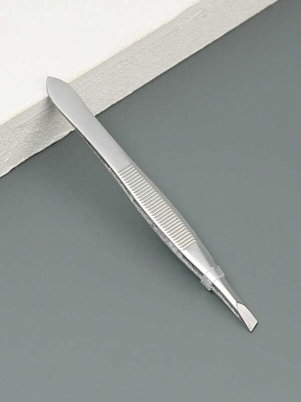 مزيل شعر الحواجب الاحترافي من الياسمين، قطعة واحدة من أنبوب الفولاذ المقاوم للصدأ المائل، مناسب لإزالة شعر الحواجب والشعر الوجهي - للعناية الشخصية الدقيقة الاحترافية، المكياج، رخيص، ديكور الغرفة، الخزانة، السفر، غرفة النوم، ملحقات المكياج، الملقط