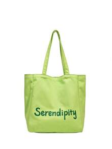 Túi Xách tay Nữ Lá thư - màu xanh lá - Xem 5