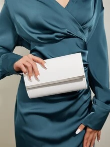 ly hợp Xù màu trơn Chuỗi Giải trí Đúng mốt - trắng - Xem 1