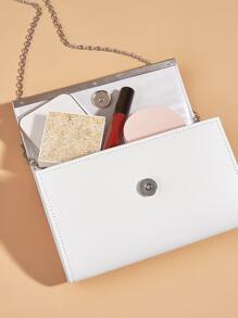 ly hợp Xù màu trơn Chuỗi Giải trí Đúng mốt - trắng - Xem 8