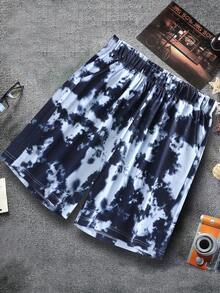 Manfinity Quần Short Nam Dây kéo Túi Cà vạt nhuộm Giải trí - Nhiều màu - Xem 2