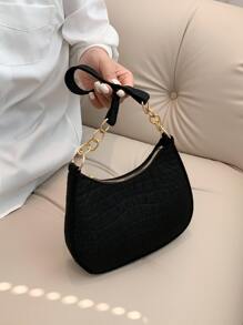 小流浪包鱷魚壓紋極簡