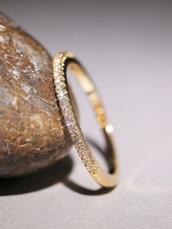 Anillo zirconia cúbica