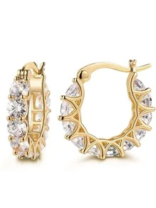 Kreolen mit Kubischem Zirkonia Dekor