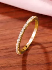 Cubic Zirconia Decor Ring