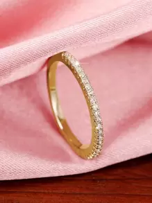 Cubic Zirconia Decor Ring