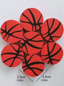 4pcs Basketball Shaped Eraser - Multicolor - View 4