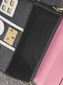 Small Novelty Bag House Design - Black - View 6