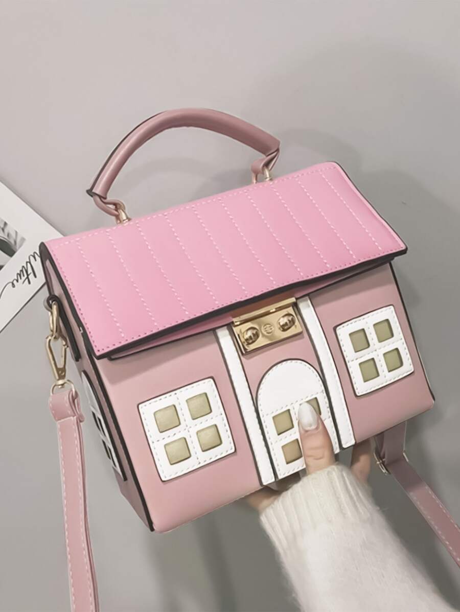 Bolsa creativa pequeño casa - Rosa vieja - Ver 1