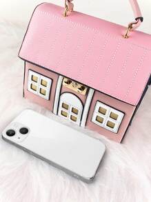 Bolsa creativa pequeño casa - Rosa vieja - Ver 4