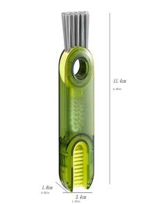 1pc 3 In 1 Tiny Bottle Cup Lid Detail Brush Straw Cleaner Tools Multi-Functional Crevice Cleaning Brush, Water Bottle Cleaning Brush For Bottles Clean Brushes For Nursing Bottle Cups Cover - Multicolor - View 2