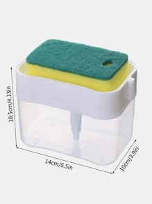 1入組塑膠乳液分配器現代乳液瓶 - 白色 - 查看 2