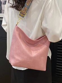Túi Crossbody Nữ màu trơn Có thể điều chỉnh được Thanh lịch - Hồng - Xem 6