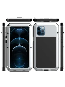 Aluminum Anti-fall Phone Case - Silver - View 2