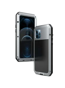 Aluminum Anti-fall Phone Case - Silver - View 5