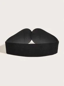 1 chiếc thắt lưng thời trang trang trí hoa cho nữ - màu đen - Xem 2