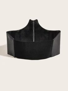 Cinto de espartilho fecho de correr - Preto - Ver 2