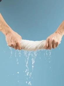 1入組白色一次性浴巾旅行用極簡纖維浴巾 - 彩色 - 查看 2