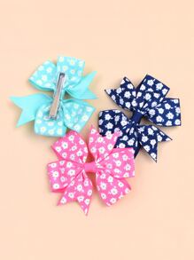 10入組小女童蝴蝶結裝飾髮夾