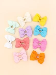 20入組小女童蝴蝶結裝飾髮帶