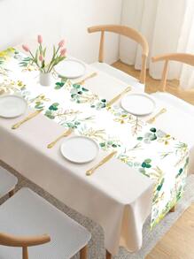 1 τμχ Τραπέζι με μοτίβο φύλλου, μοντερνιστικό πολυεστερικό τραπέζι για πάρτι γενεθλίων - Nhiều màu - Xem 2