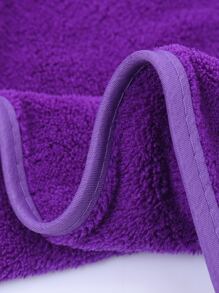 2pcs Plain Towel Set - Violet Purple - View 5