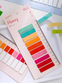 1pc Mixed Color Sticky Index Tab, Simple Multi-purpose Easy To Post Index Tab For Page Marking Classify File - Multicolor - View 5